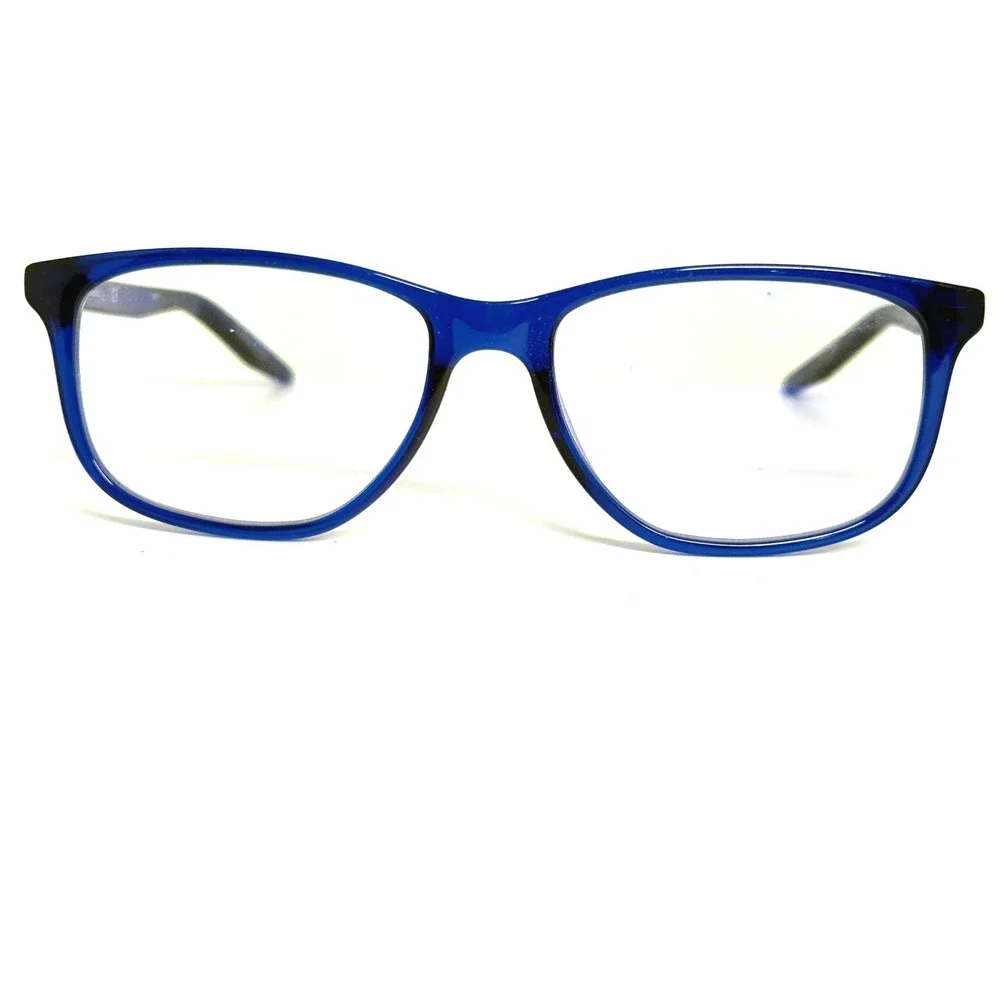 Nike‎ 5019 402 Blue Rectangular Eyeglasses Frames 50-15-135 Just Do It Eyewear